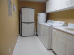 Large Laundry Room With Full Size Washer And Dryer